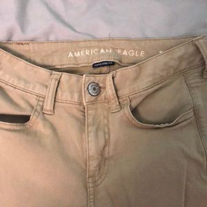 American Eagle Tan Super Stretch Jeggings